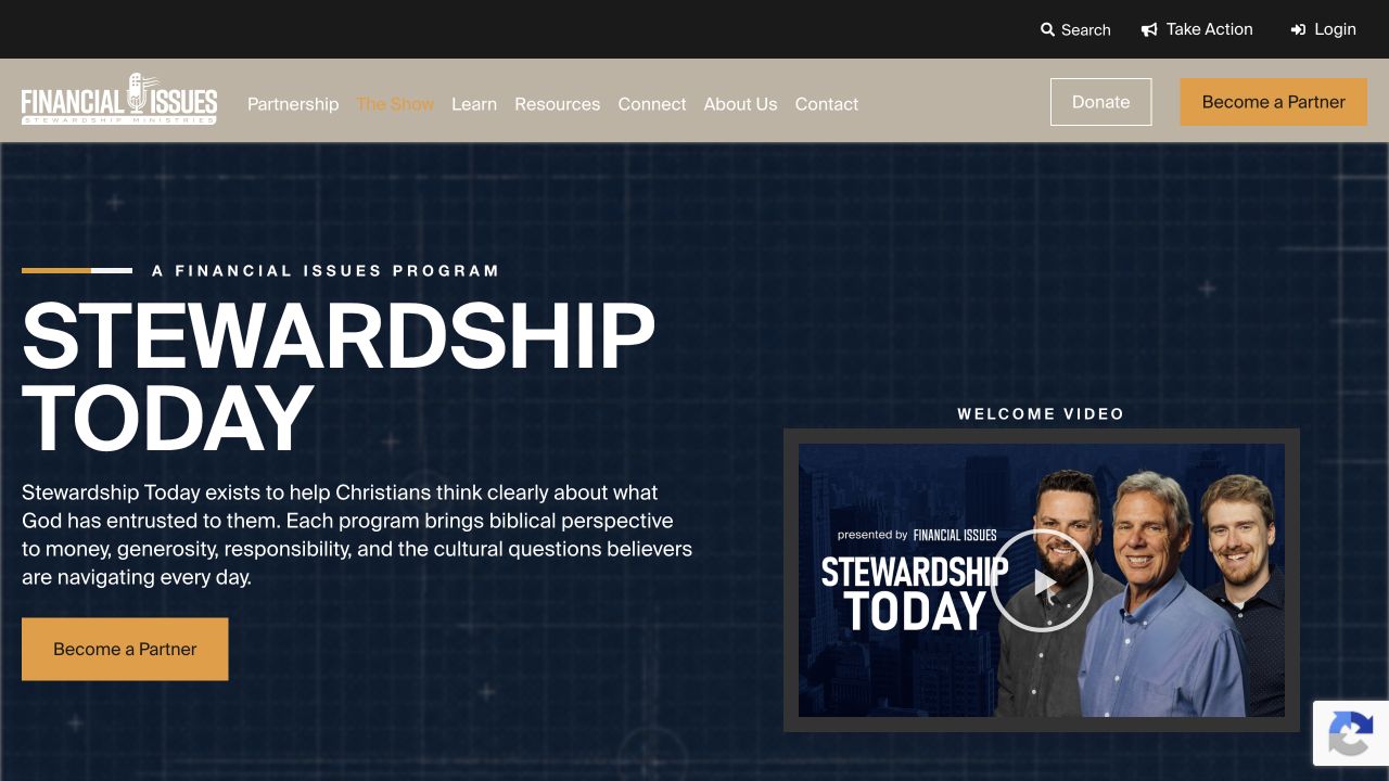 Stewardship Today — project interface